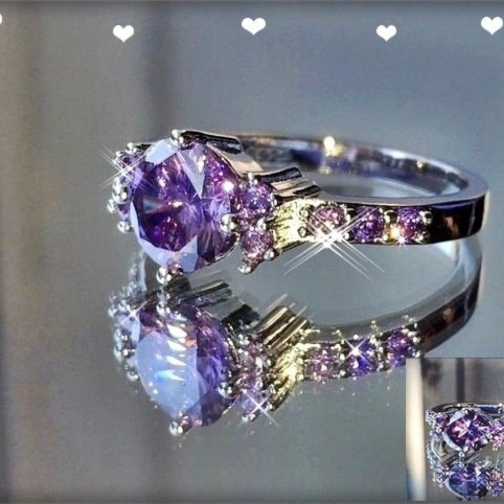 Lab Created Amethyst Ring